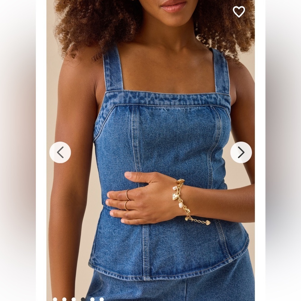 New with tags Altar’d State Remy Denim Romper - Picture 4 of 6